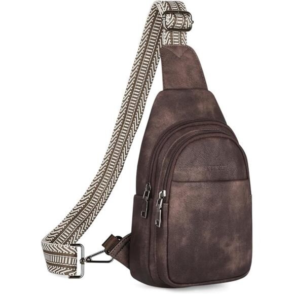 Sling Bag for Women, Crossbody Bags Purse for Women Trendy Vegan Leather Fanny